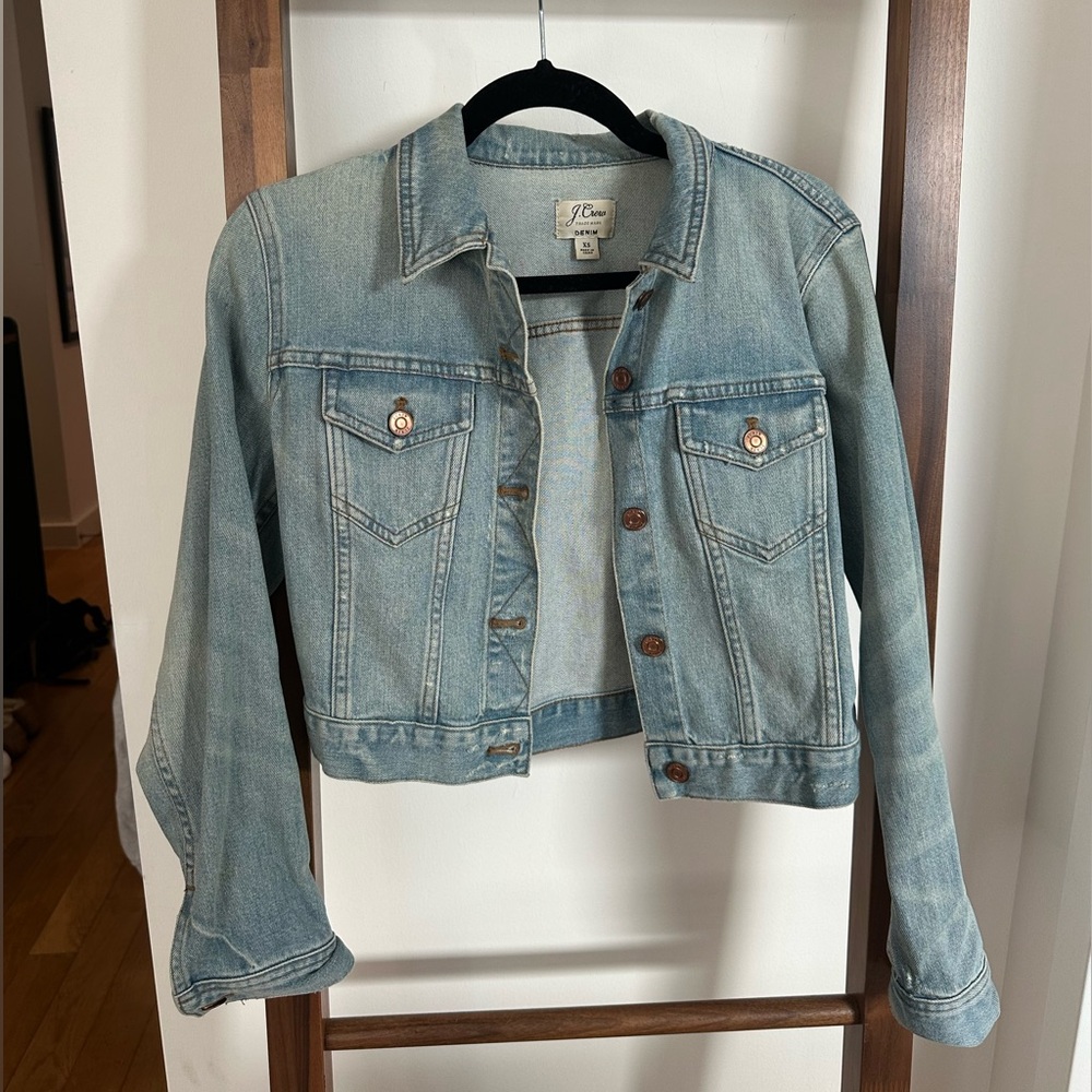 J. Crew cropped jean jacket